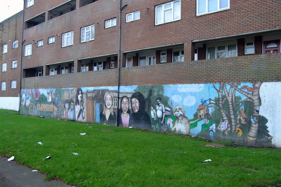 Mural on Claycroft estate , Community project 2005