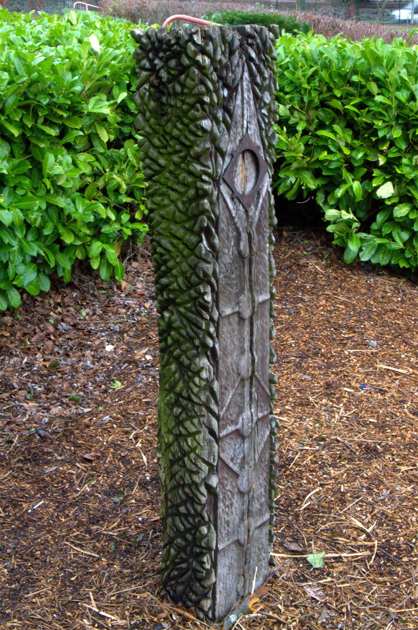 Obelisk by Michael Fairfax. Charred Oak