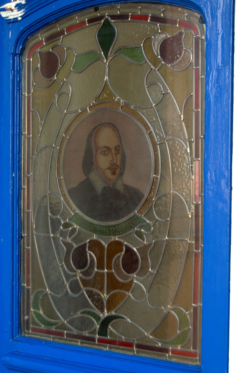 Doors to old Library Will Shakespeare