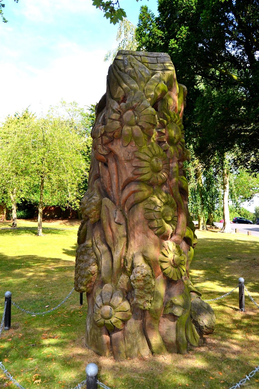 Wollascote park, Rupert. Designed Steve Field carved by Graham Jones in  Chestnut.