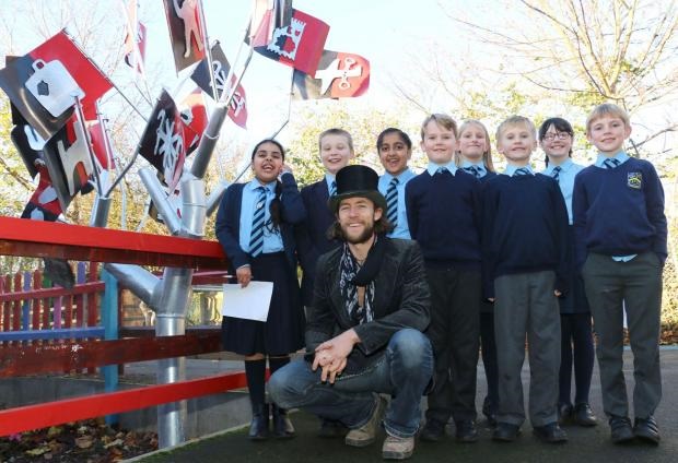 Pedmore Primary, Anchor, with Luke Perry of ISH , photo courtesy of Luke Perry